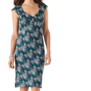 WHBM Petite Herringbone Knit Sheath Dress